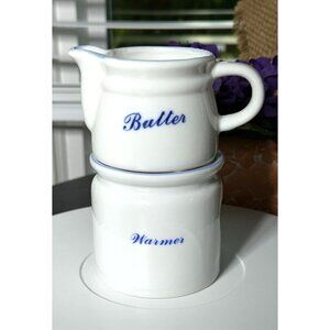 Vintage Ceramic Butter Warmer 2 Pieces